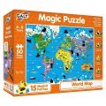 GALT Magické puzzle Mapa sveta, 50 dielikov