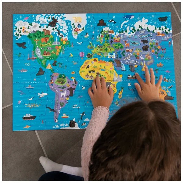 GALT Magické puzzle Mapa sveta, 50 dielikov