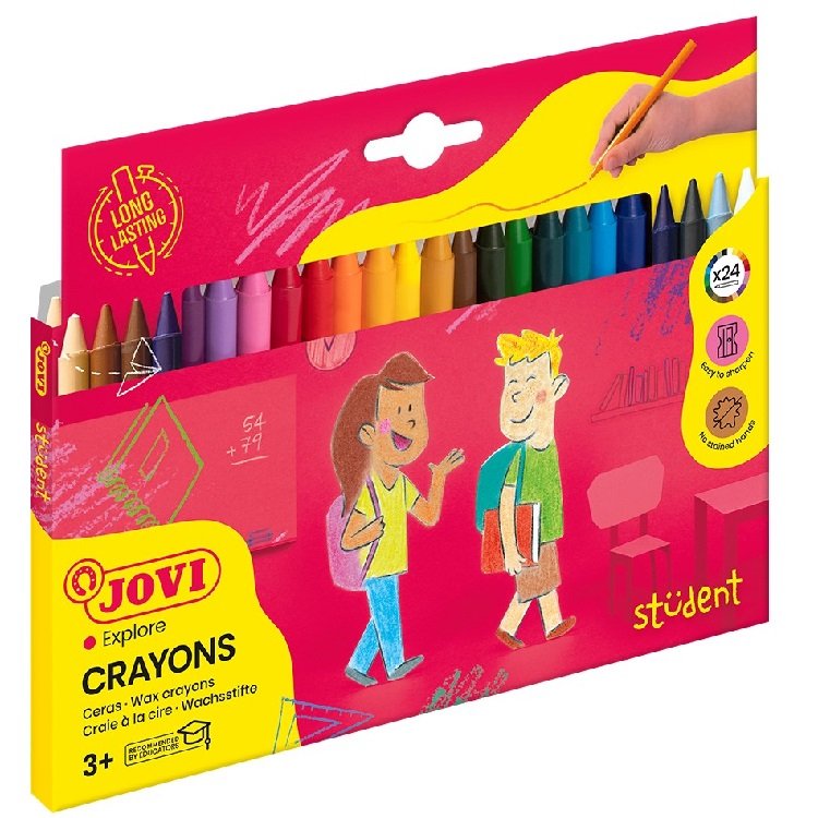 Jovi Plasticolor - dlhé pastelky guľaté 24 ks
