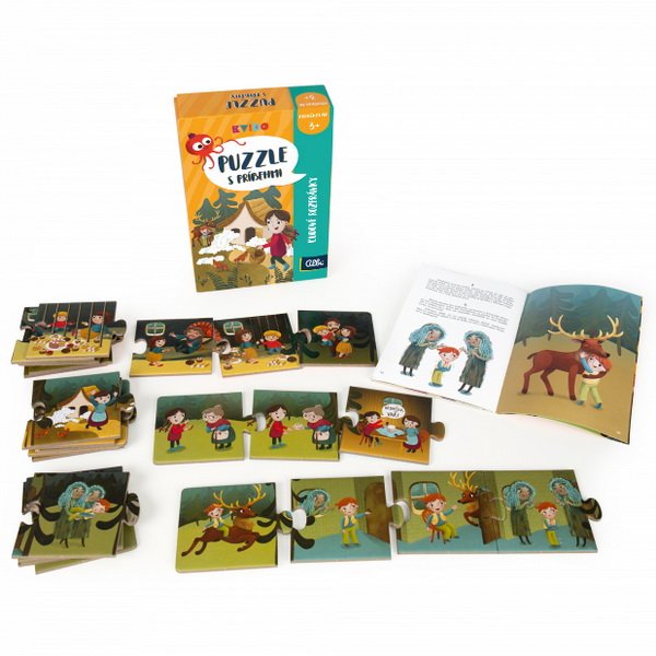 Kvído Puzzle s príbehmi Ľudové rozprávky