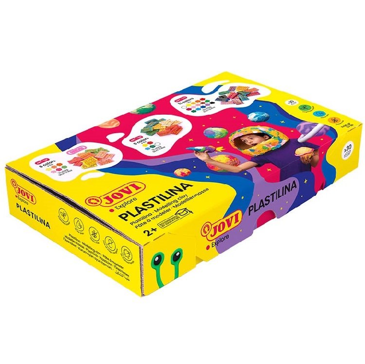 Školská sada Jovi Plastelína 30 x 50g, 15 farieb