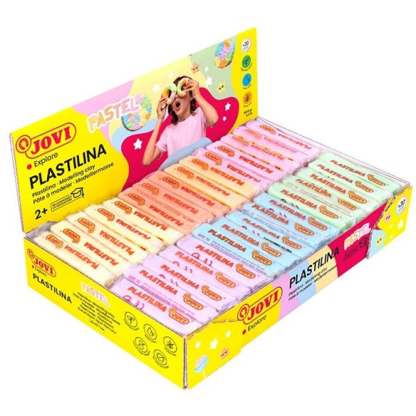 Školská sada Jovi Plastelína pastelová 30 x 50g, 6 farieb