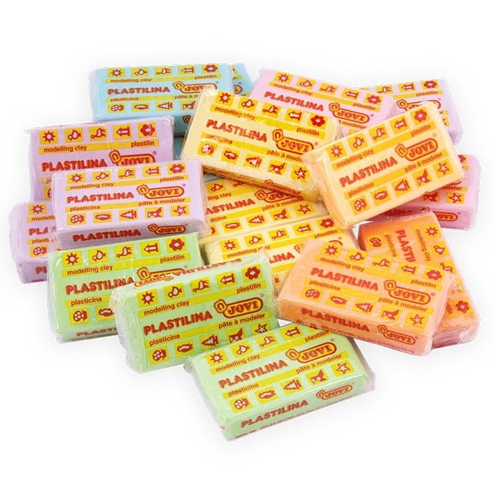 Školská sada Jovi Plastelína pastelová 30 x 50g, 6 farieb