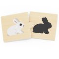 Viga Puzzle Priraď siluetu, 24 ks