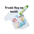 Creatoys Fixky na textil trvalé, 6 ks