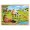 Goki Drevené puzzle Kone na lúke, 96 ks