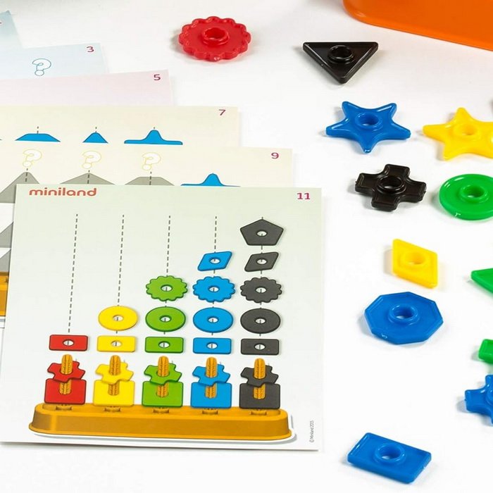 Miniland Logická navliekačka Abacolor, 50 ks