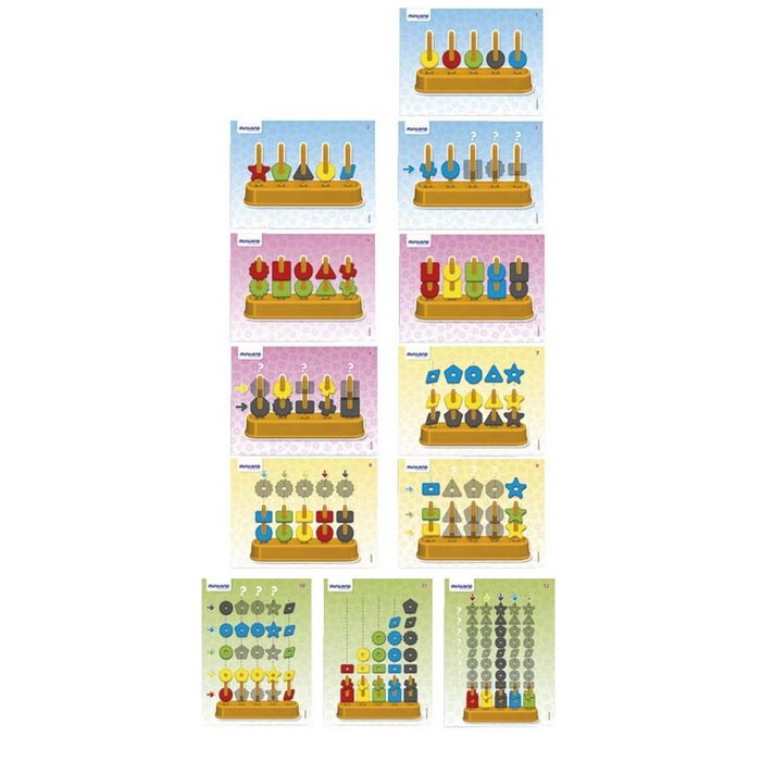 Miniland Logická navliekačka Abacolor, 50 ks