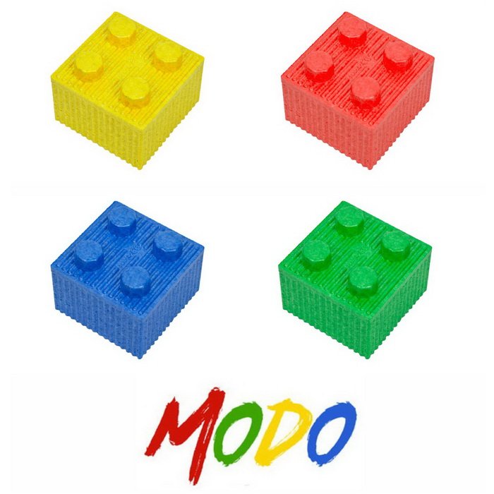 Modo Stavebnica Ľahké kocky, 76 ks
