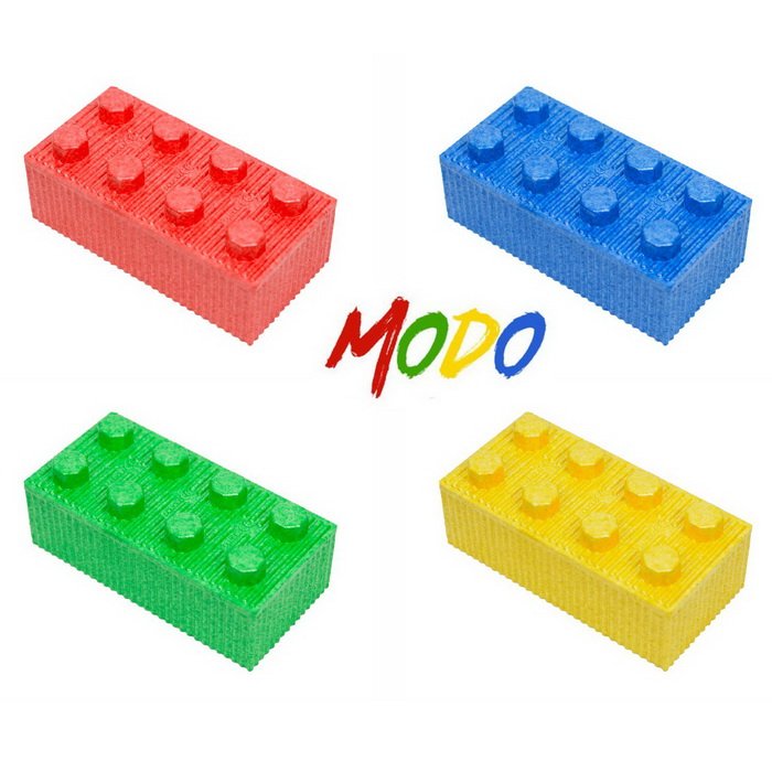 Modo Stavebnica Ľahké kocky, 76 ks