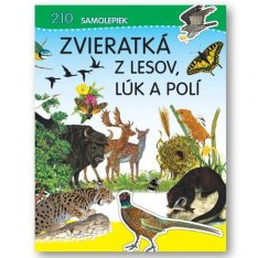 Samolepkový zošit Zvieratká z lesov, lúk a polí, 210+