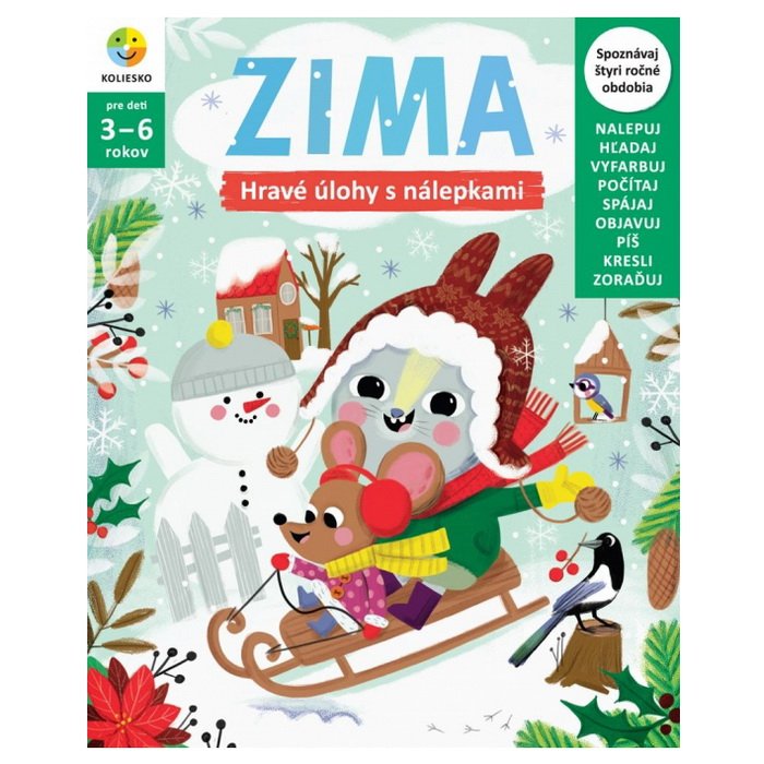 Zima – hravé úlohy s nálepkami