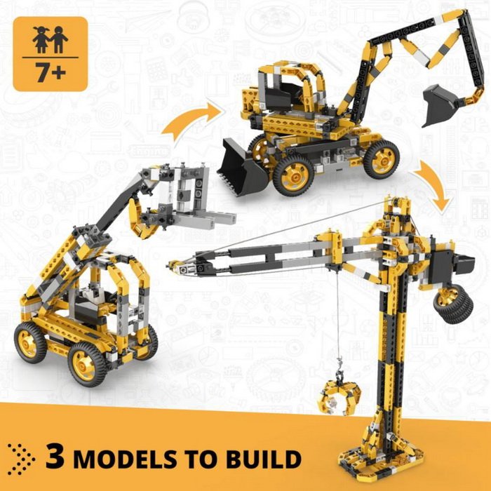 Engino STEM Vysoký žeriav motorizovaný set CB-M40, 3v1