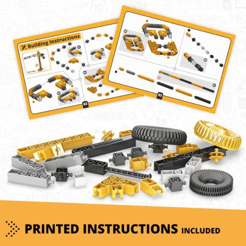Engino STEM Vysoký žeriav motorizovaný set CB-M40, 3v1