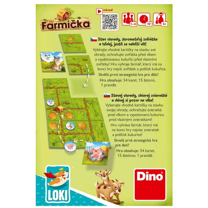 Dino Farmička, detské hra