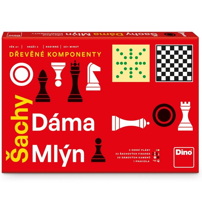 Dino Šach, dáma, mlyn