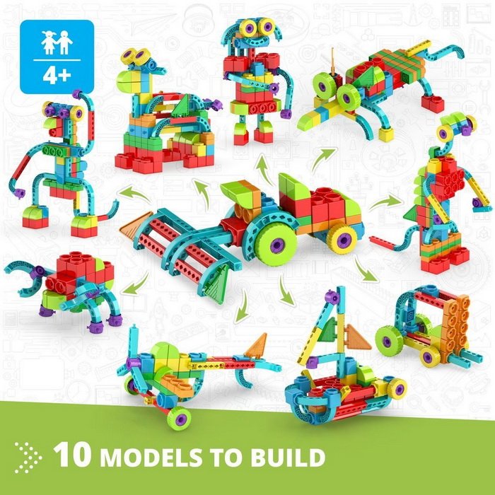 Engino Qboidz Traktor + 10 modelov