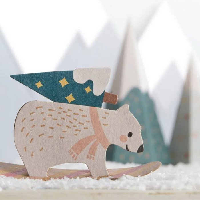 Folia Adventný kalendár - Zasnežená dedinka, 113 ks