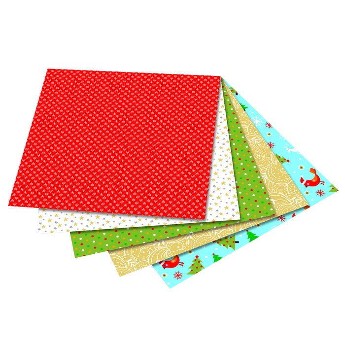 Folia Origami papier Vianoce, 50 ks