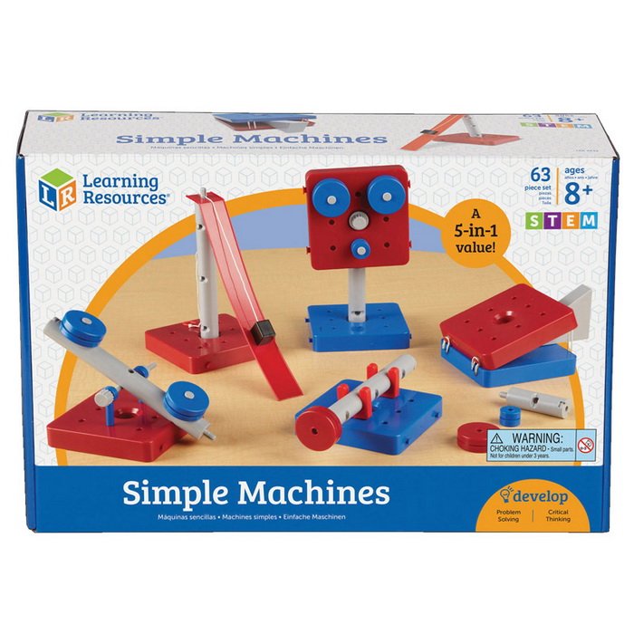 Learning Resources Mechanická stavebnica jednoduché stroje, základná sada