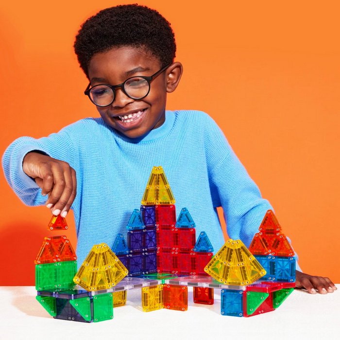 MagnaTiles Magnetická stavebnica microMAGS Deluxe set, 70 dielov