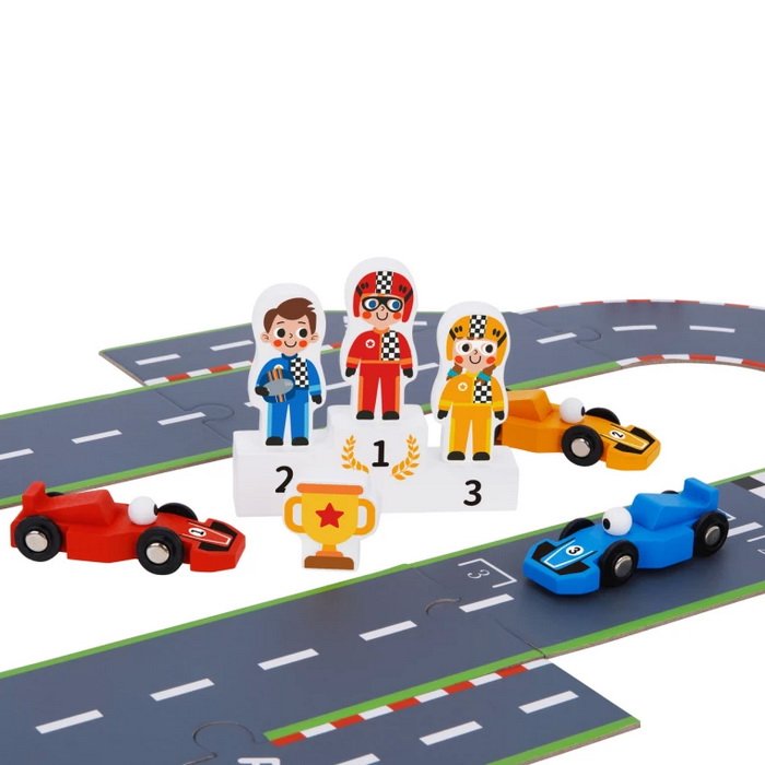 Tooky Toy Pretekárská dráha Formula, 29 ks