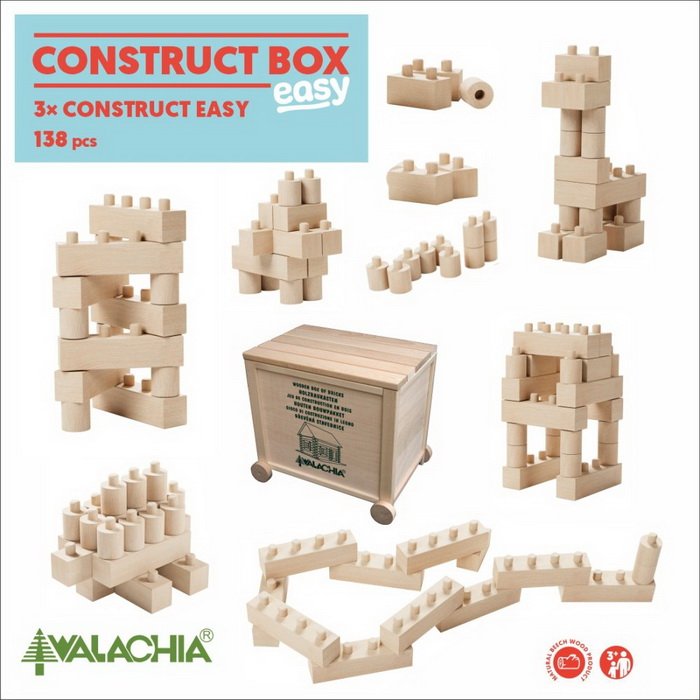 Walachia Stavebnica Construct Easy box, 138 ks
