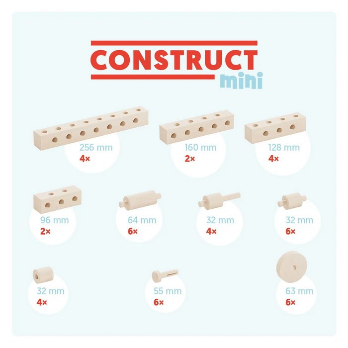 Walachia Stavebnica Construct Mini, 44 ks