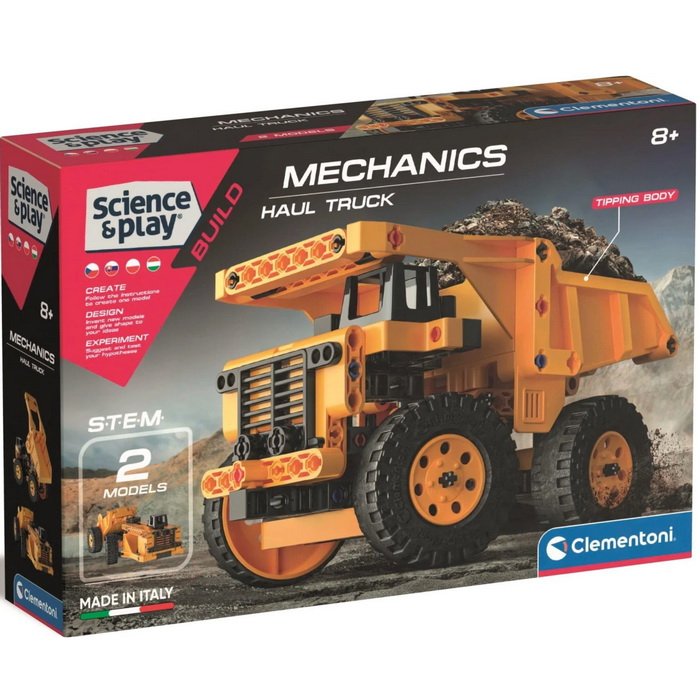 Clementoni Mechanické laboratórium Banské nákladné auto, 2 modely