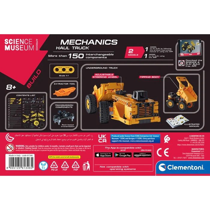 Clementoni Mechanické laboratórium Banské nákladné auto, 2 modely