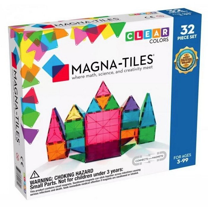 Magna Tiles Magnetická stavebnica, 32 dielov
