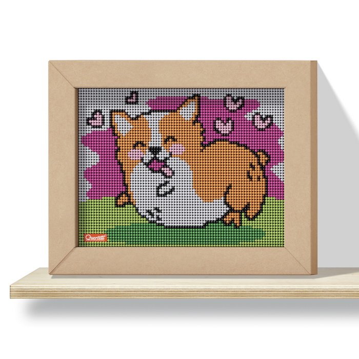 Quercetti Pixel Art 4 Kawaii Corgi, 4800 gombíkov