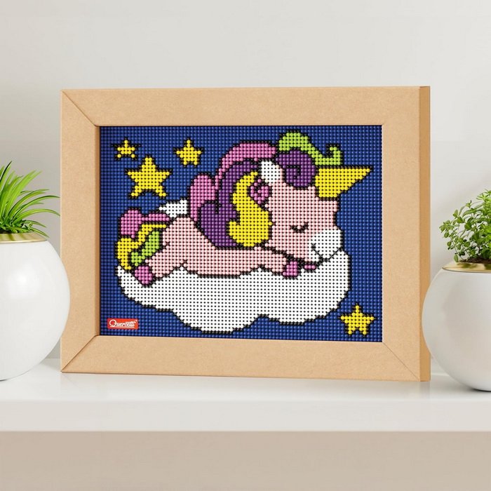 Quercetti Pixel Art 4 Kawaii Unicorn, 4800 gombíkov