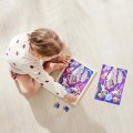 Hape Obojstranné puzzle Priatelia z vesmíru, 48 dielikov