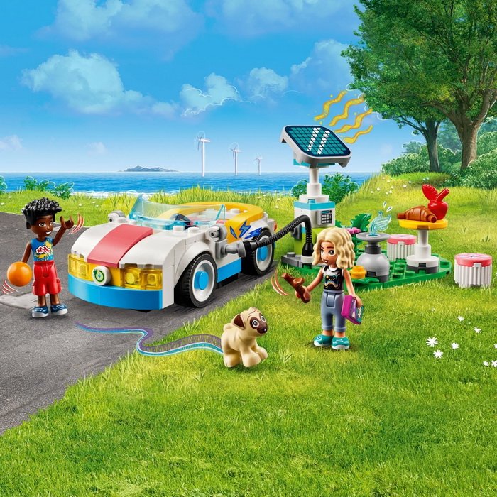 Lego Friends 42609 Elektromobil s nabíjačkou, 170 ks