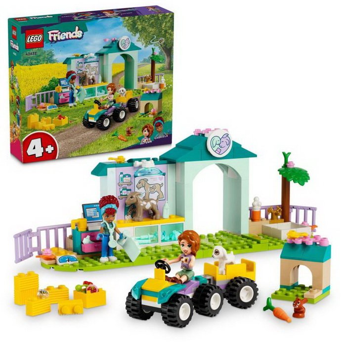 Lego Friends 42632 Veterinárna klinika pre zvieratká z farmy, 161 ks