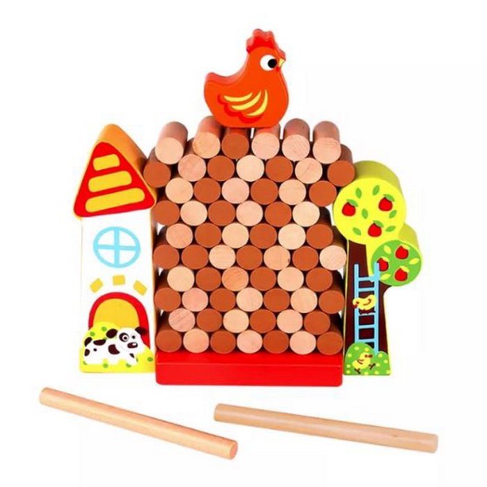 Tooky Toy Jenga Sliepka v kuríne
