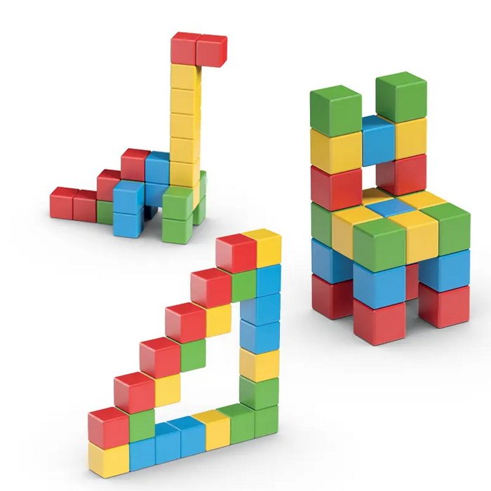 Geomag Magicube Kocky v 4 farbách 128, školská sada