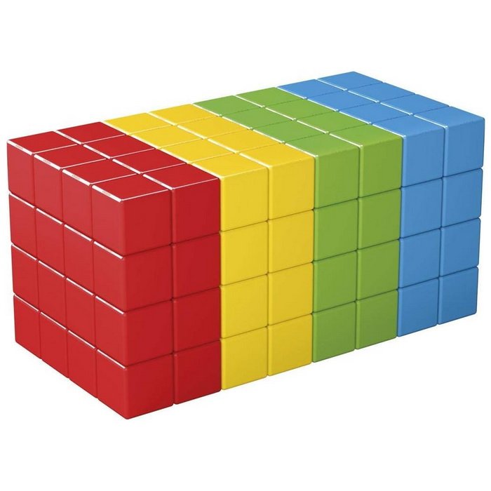 Geomag Magicube Kocky v 4 farbách 128, školská sada