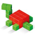 Geomag Magicube Kocky v 4 farbách 64, školská sada