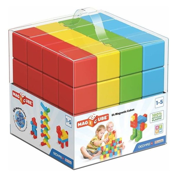 Geomag Magicube Kocky v 4 farbách 64, školská sada