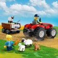 Lego City 60461 Červený traktor s prívesom a ovcami, 116 ks