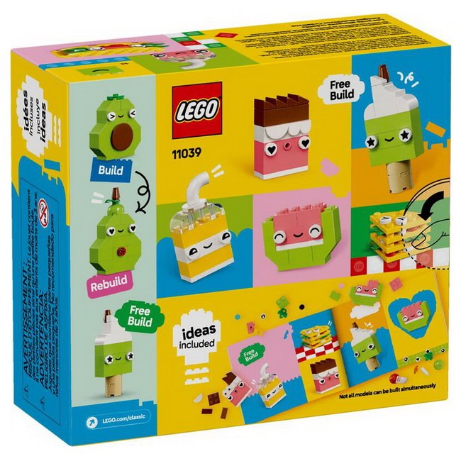 Lego Classic 11039 Kreatívne jedlo, 150 ks