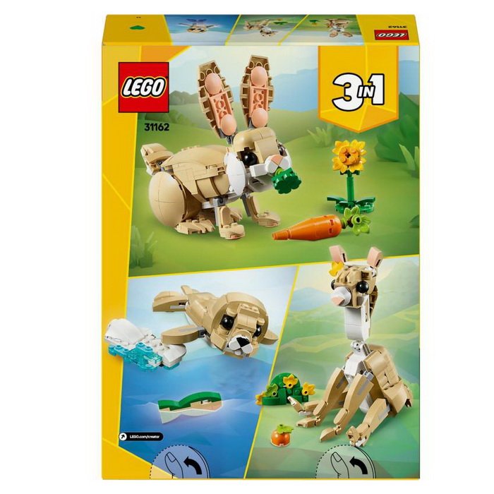 Lego Creator 31162 Roztomilý zajačik 3v1, 326 ks