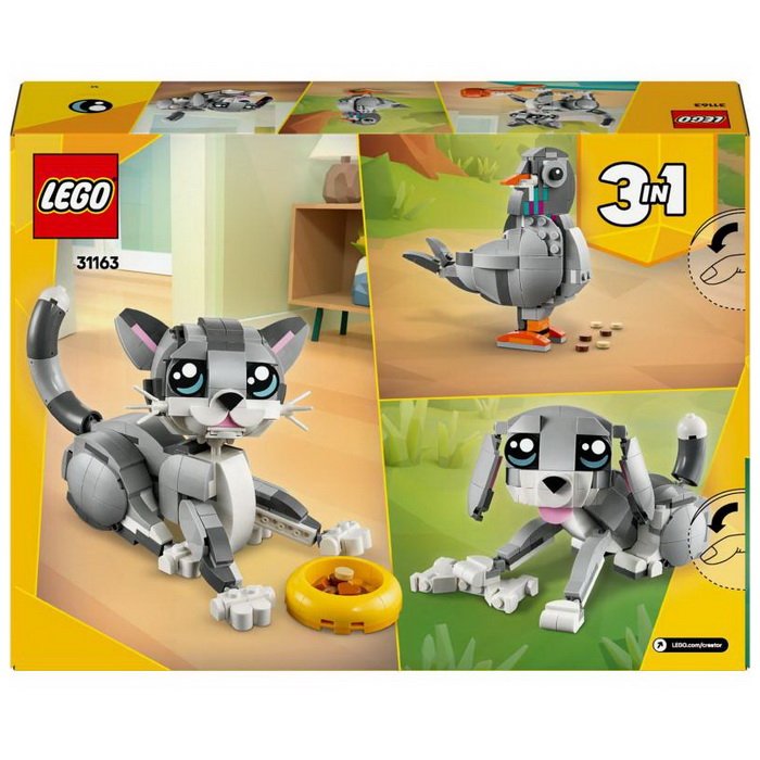 Lego Creator 31163 Hravá mačička 3v1, 407 ks