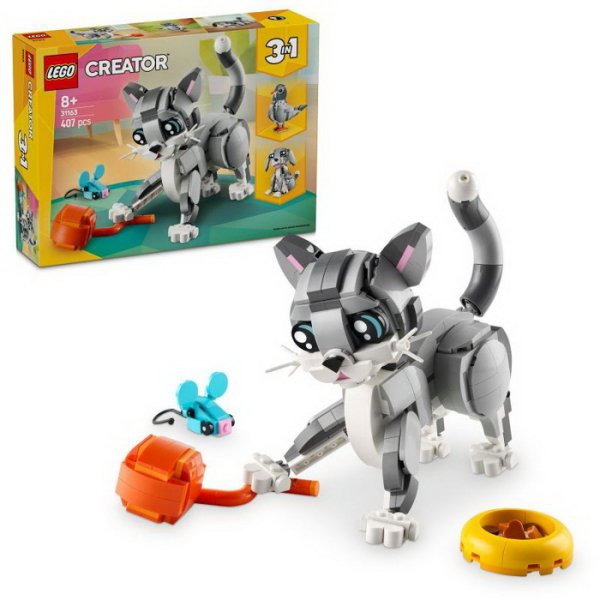 Lego Creator 31163 Hravá mačička 3v1, 407 ks