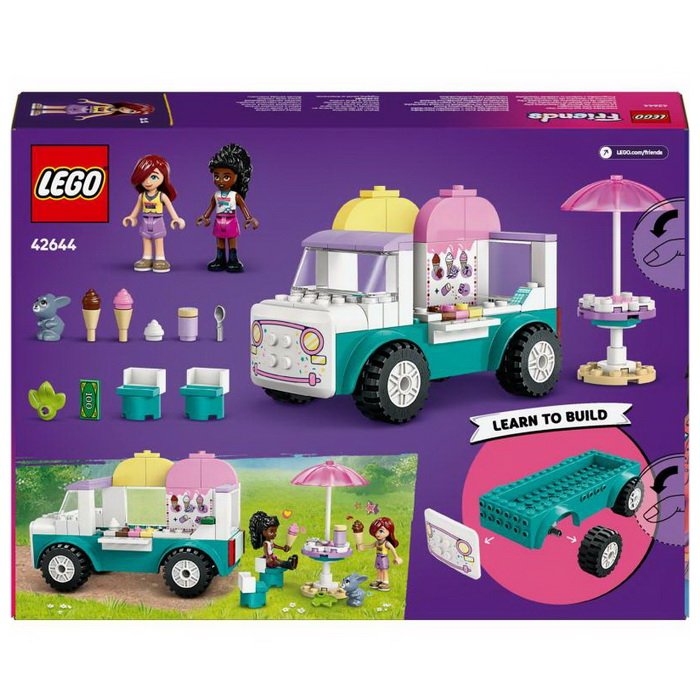 Lego Friends 42644 Zmrzlinárske auto v mestečku Heartlake, 92 ks