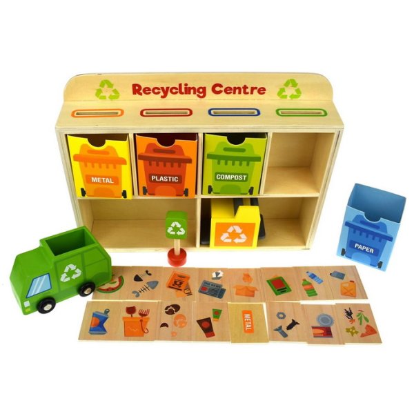 Tooky Toy Recyklačná stanica, 39 ks