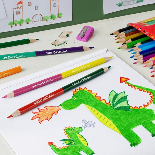 Faber Castell Pastelky Castell farebné, 36 ks + 3 bicolor