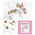 Folia Papier plastvový vrstvený - Dúhový, 4 ks